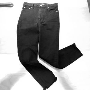 Moussy Black High Rise Skinny Ankle Jeans